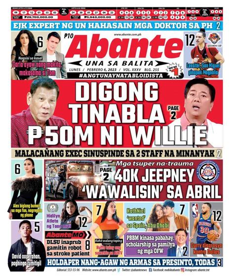 abante tabloid